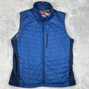 Columbia Omni-Heat Puffer Vest Men's XL Blue Insulated Outdoors
